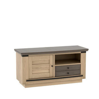 MAGELLAN - Meuble TV 1 porte 1 tiroir 1 niche