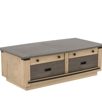 MAGELLAN - Table basse 2 tiroirs va et vient
