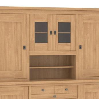 WHITNEY - Haut vaisselier 4 portes 1 niche
